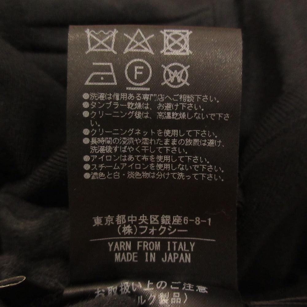 FOXEY スリーブ シルク シフォン カーディガン