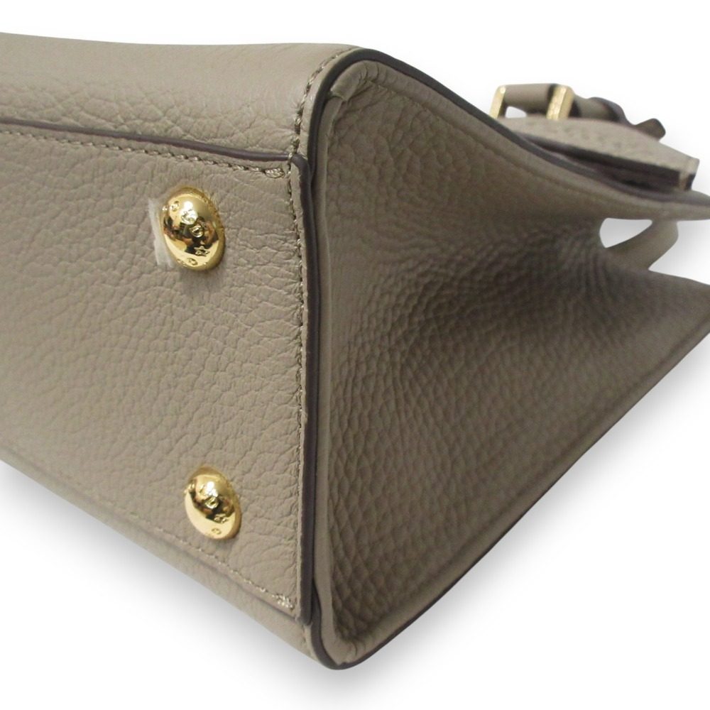 COCOCELUX GOLD 2way レザー ハンドバッグ