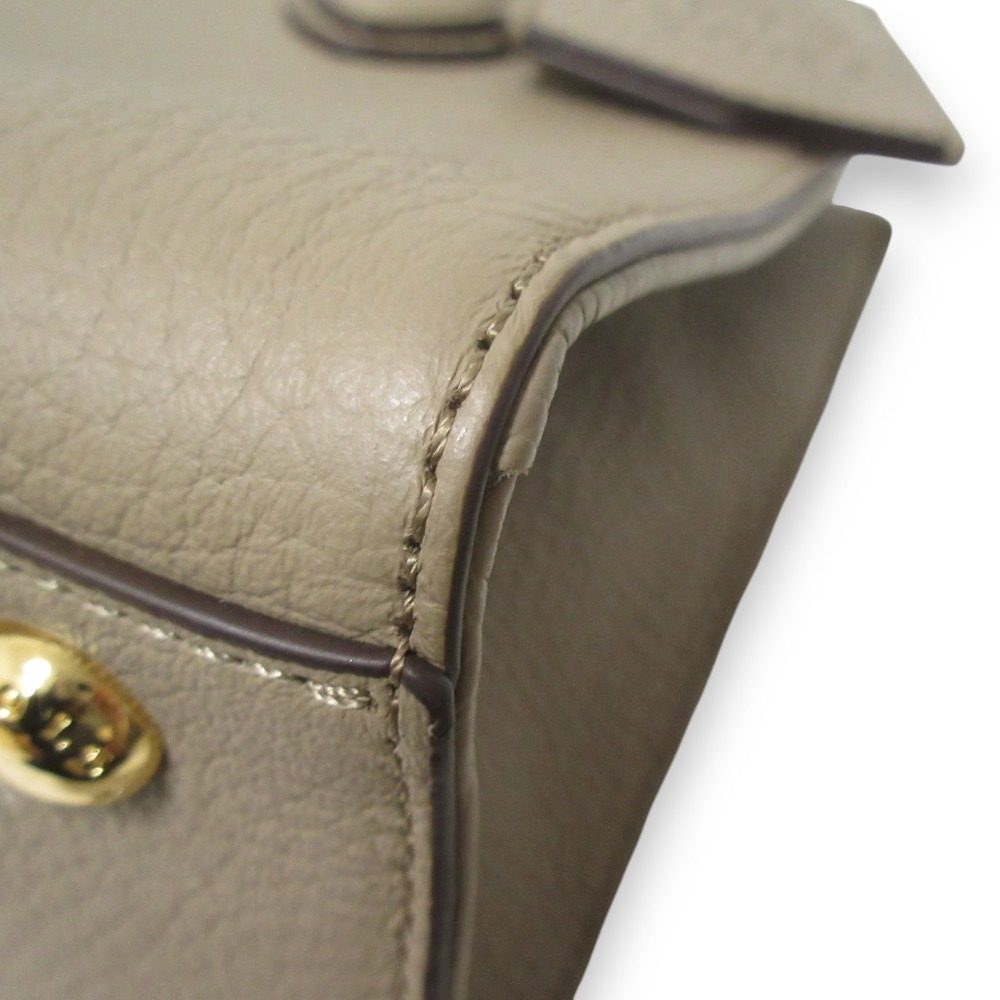 COCOCELUX GOLD 2way レザー ハンドバッグ