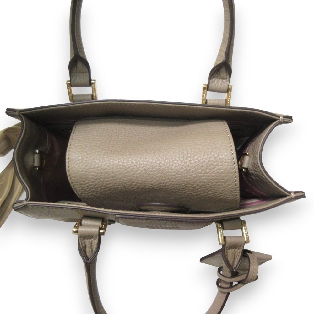 COCOCELUX GOLD 2way レザー ハンドバッグ