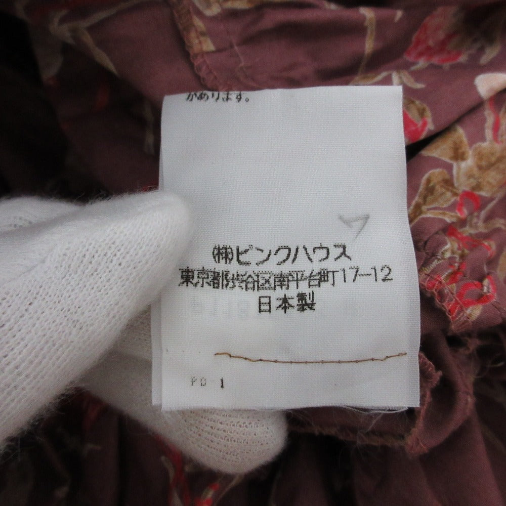 PINK HOUSE フラワープリントレースワンピース