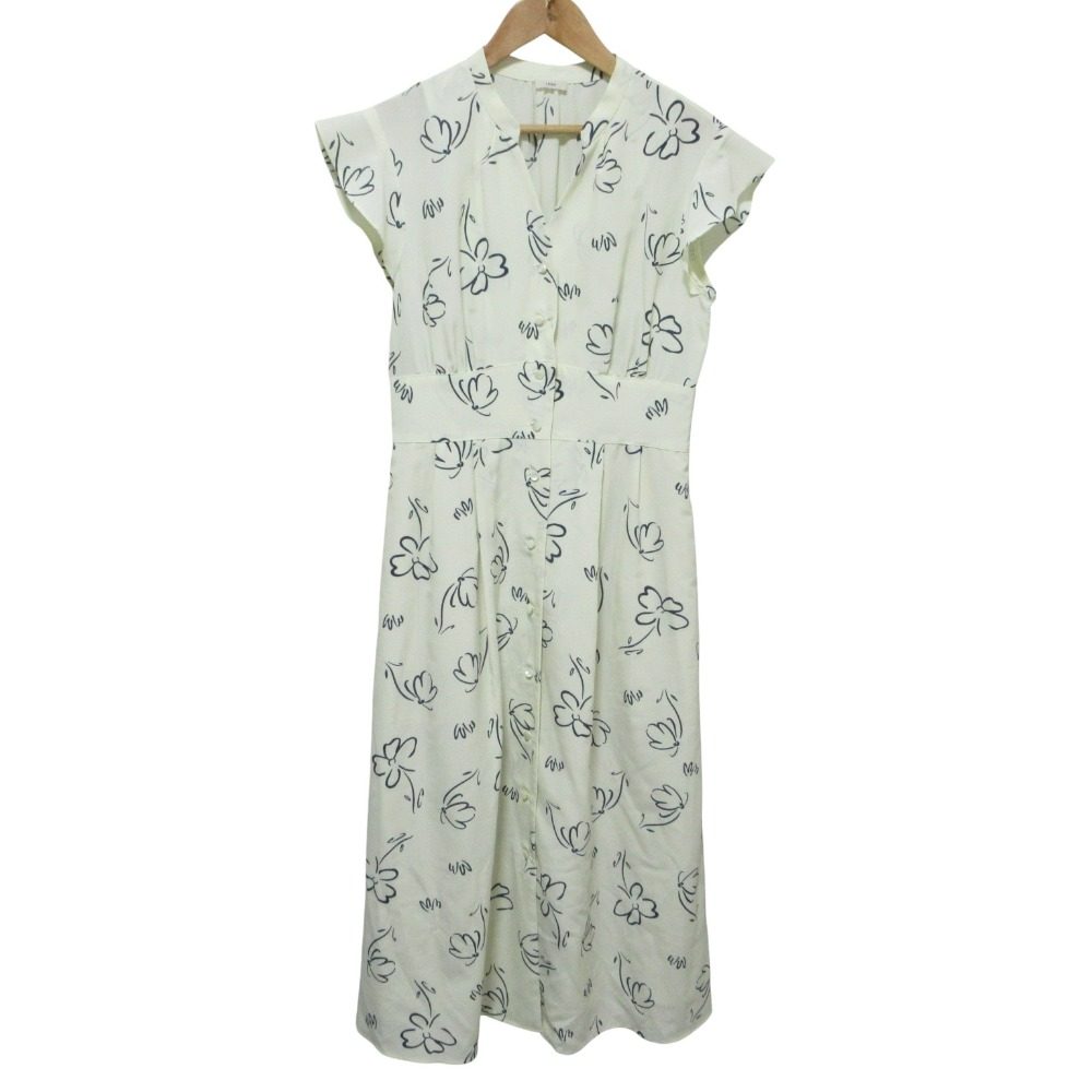 IENA デシンプリントロングシャツワンピース