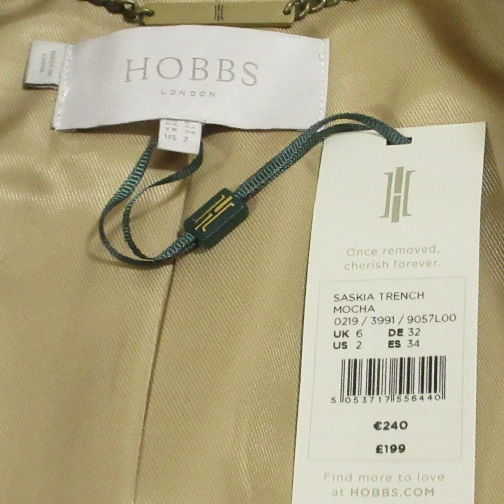 ホブズ ロンドン SASKIA TRENCH トレンチコート