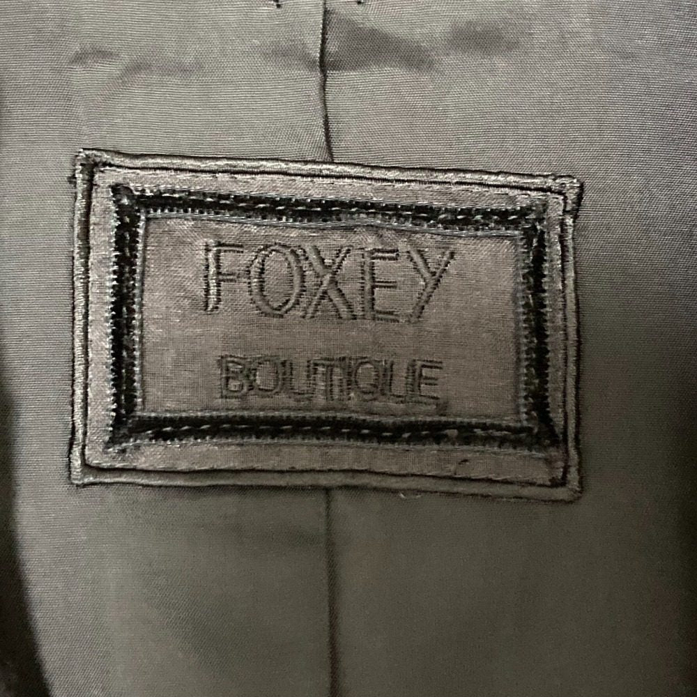 FOXEY クールプレイド ノースリーブワンピース