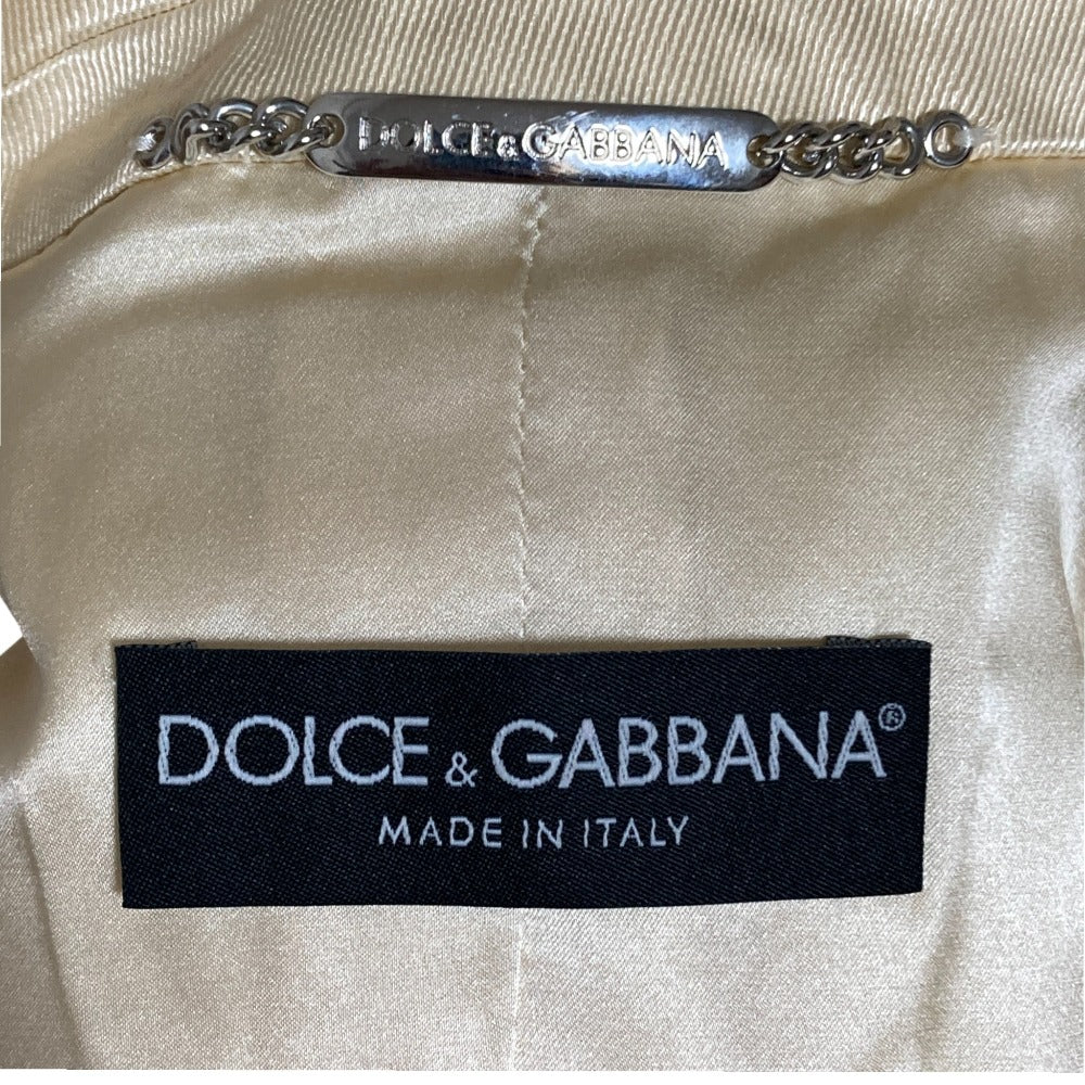 ドルチェ&ガッバーナ コットン シルク テーラード ジャケット