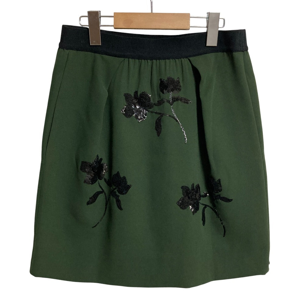 スポーツマックスコード フラワースパンコール刺繍ミニスカート