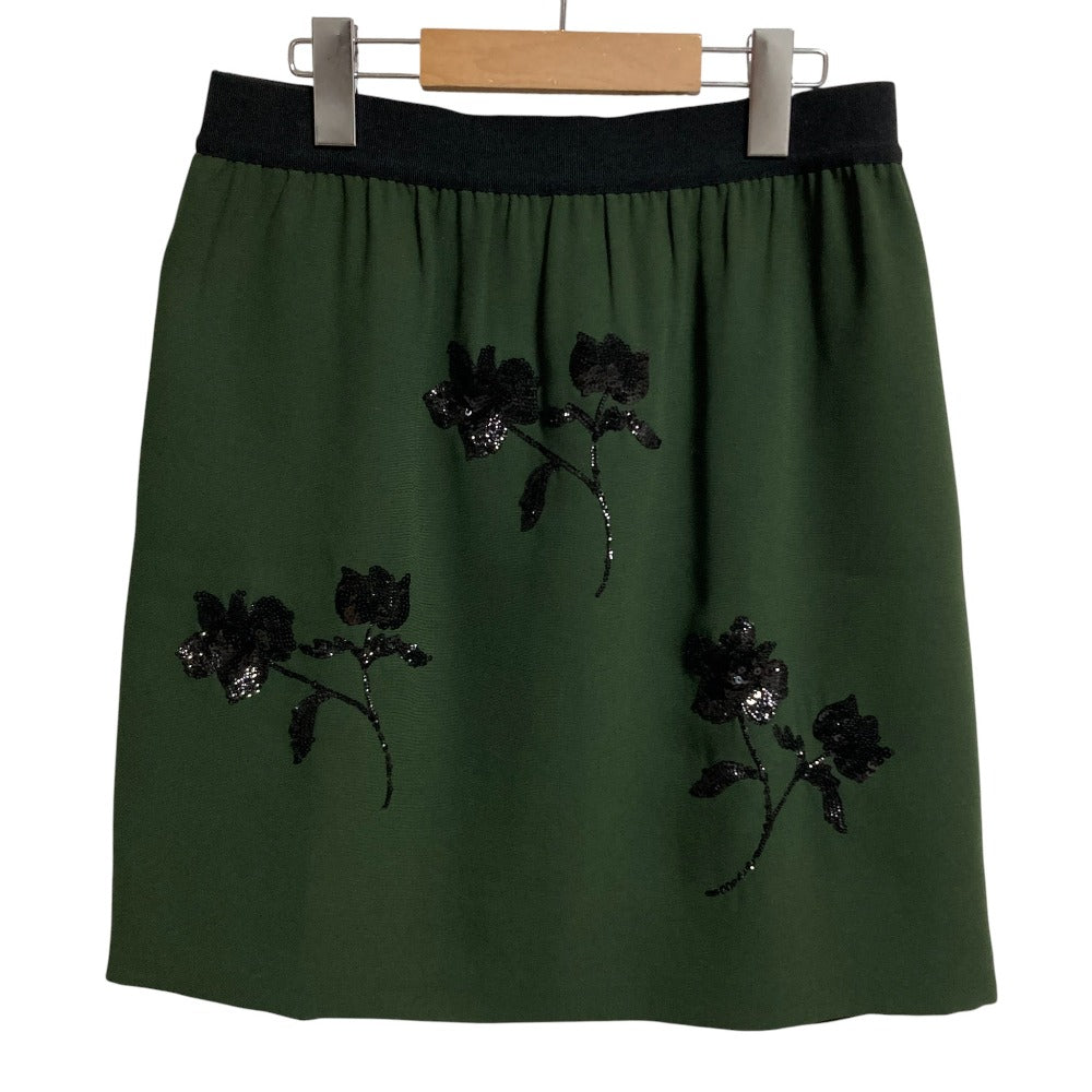 スポーツマックスコード フラワースパンコール刺繍ミニスカート