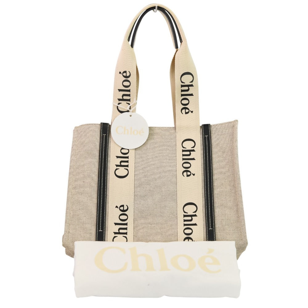 クロエ Woody Medium Tote キャンバストートバッグ