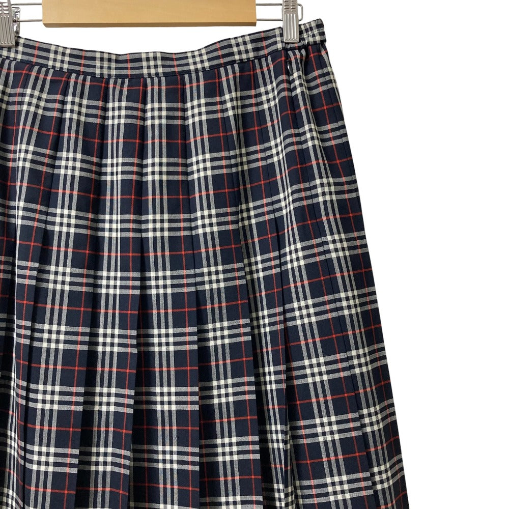 バーバリーズ ヴィンテージ チェック プリーツ ロング スカート