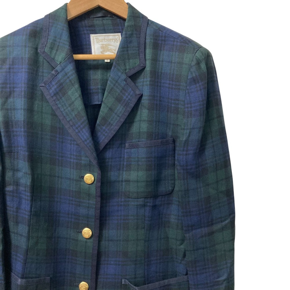 バーバリーズ ブラック ウォッチ チェック ゴールド ボタン セットアップ