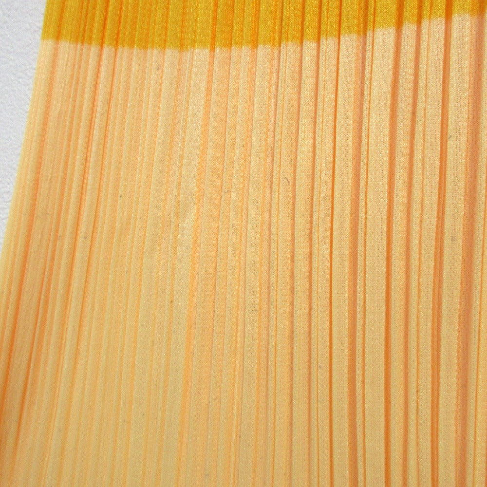 PLEATS PLEASE カーネーション プリント ロング スカート