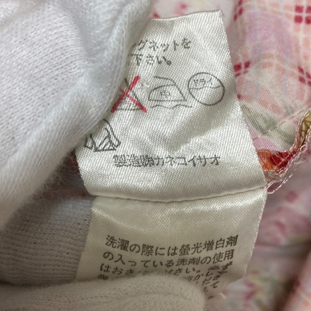 ワンダフルワールド フラワープリントチェックワンピース