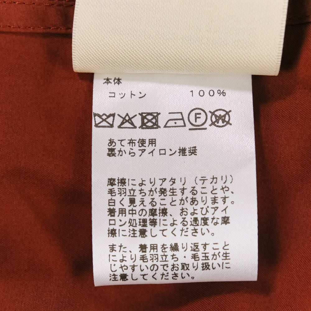 エルメス Draped collar shirt コットンツイル シャツ32