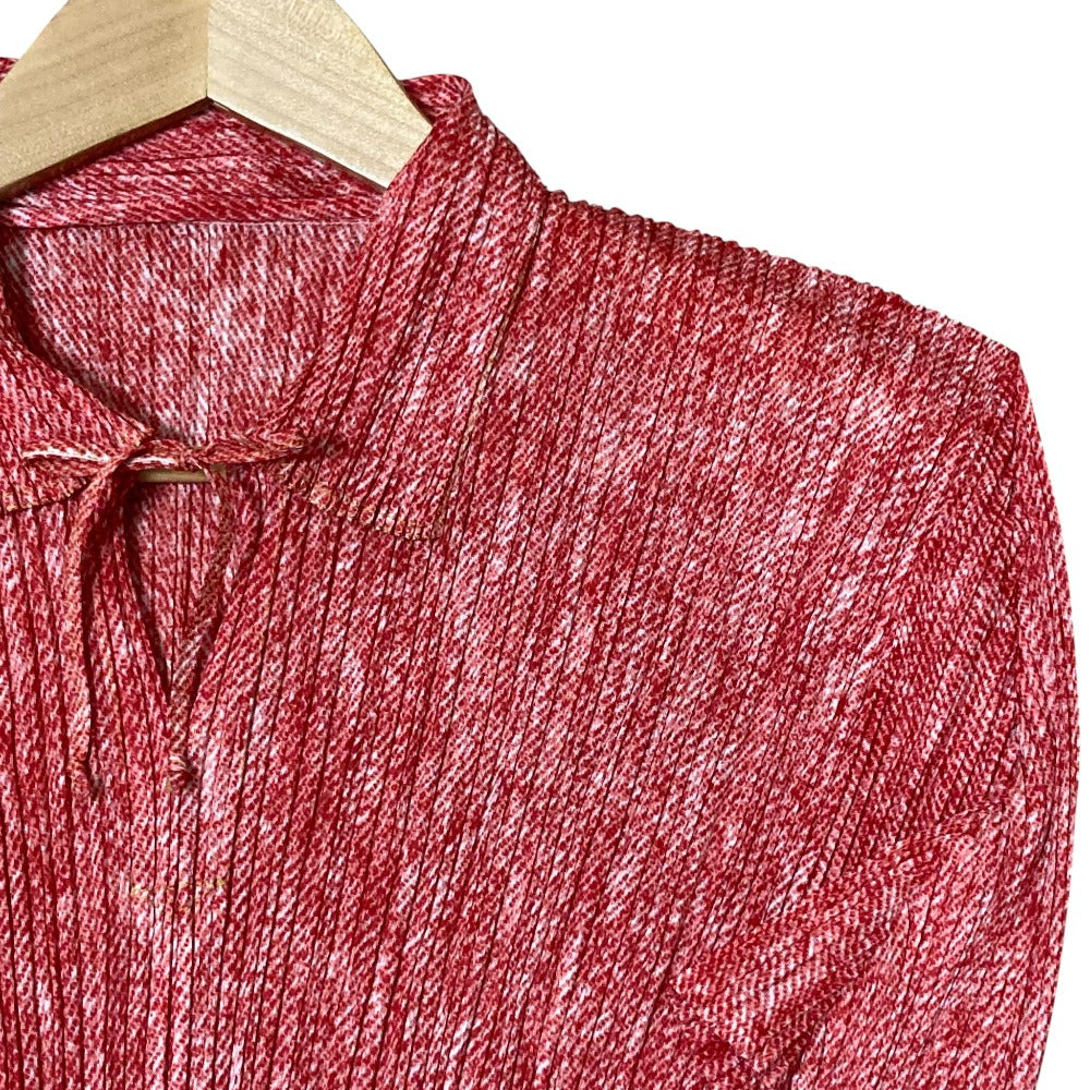 PLEATS PLEASE ISSEY MIYAKE 転写プリントロングスリーブシャツ