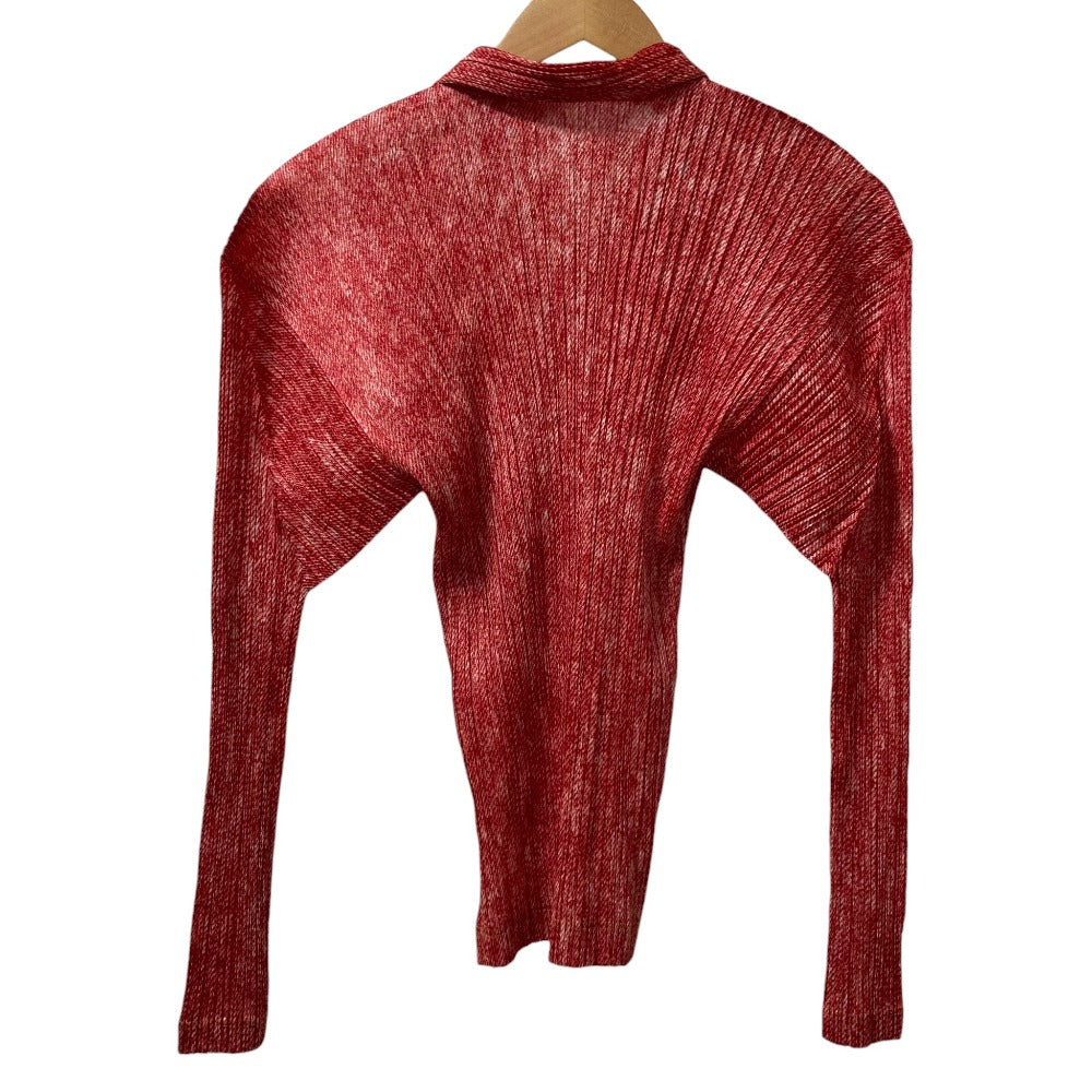 PLEATS PLEASE ISSEY MIYAKE 転写プリントロングスリーブシャツ