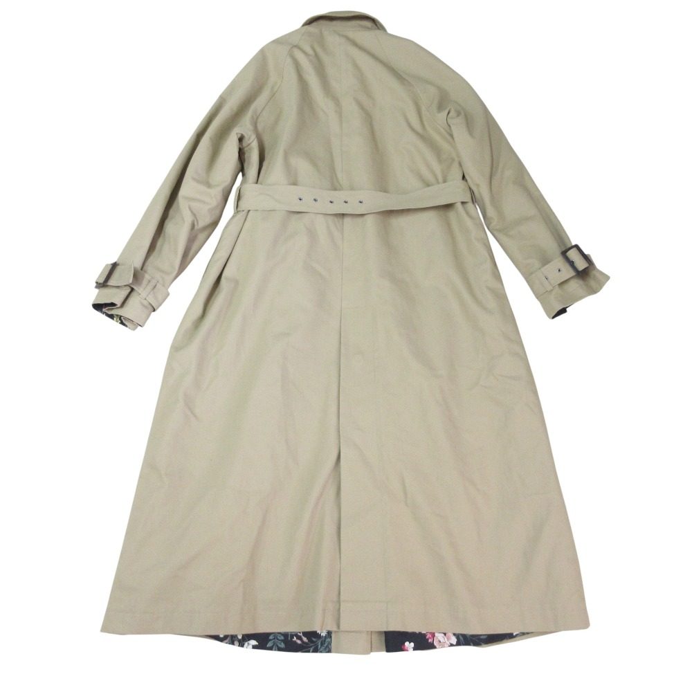 コエル ボタニカル柄リバーシブルコート