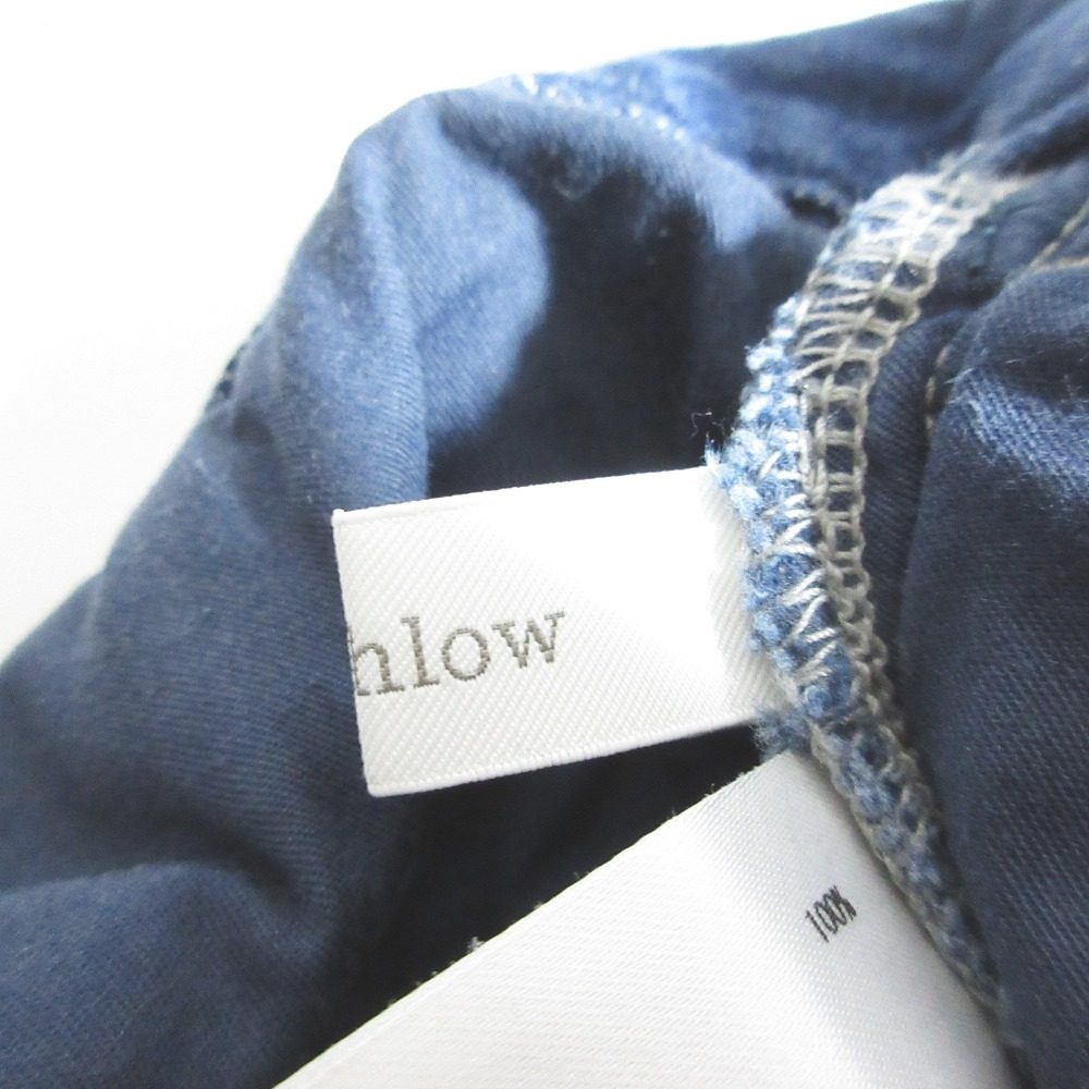 roughlow フリンジデニムパンツ