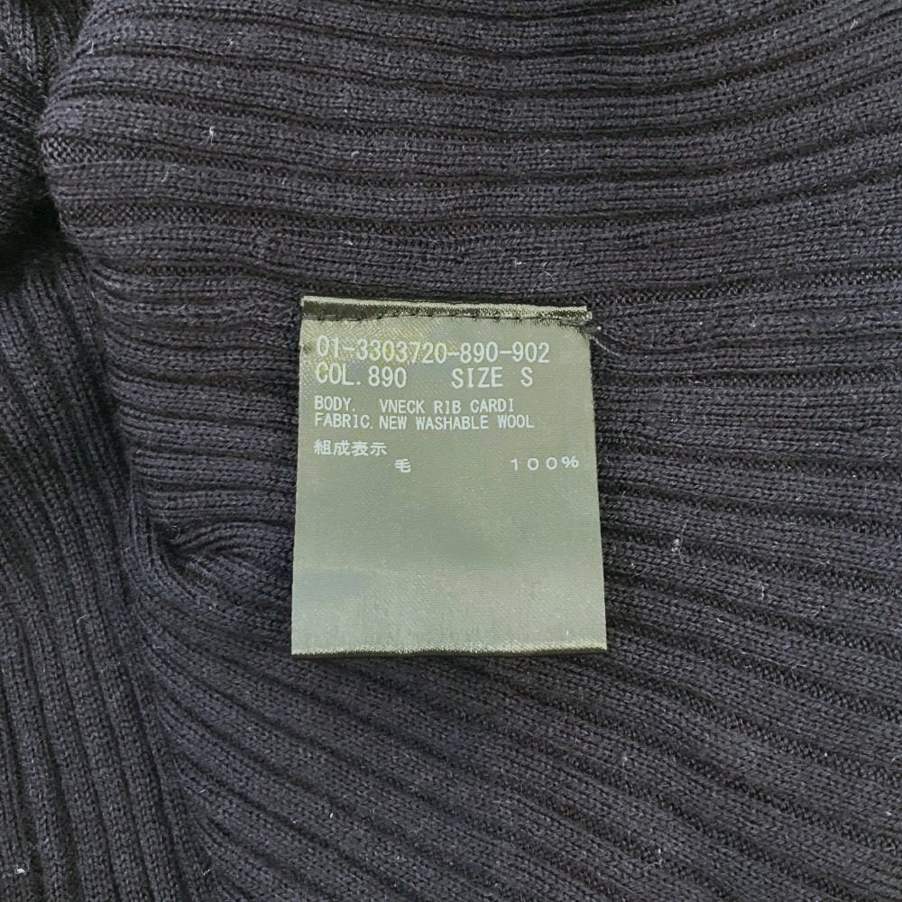 セオリー NEW WASHABLE WOOL VNECK RIB CARDI ウールカーディガン