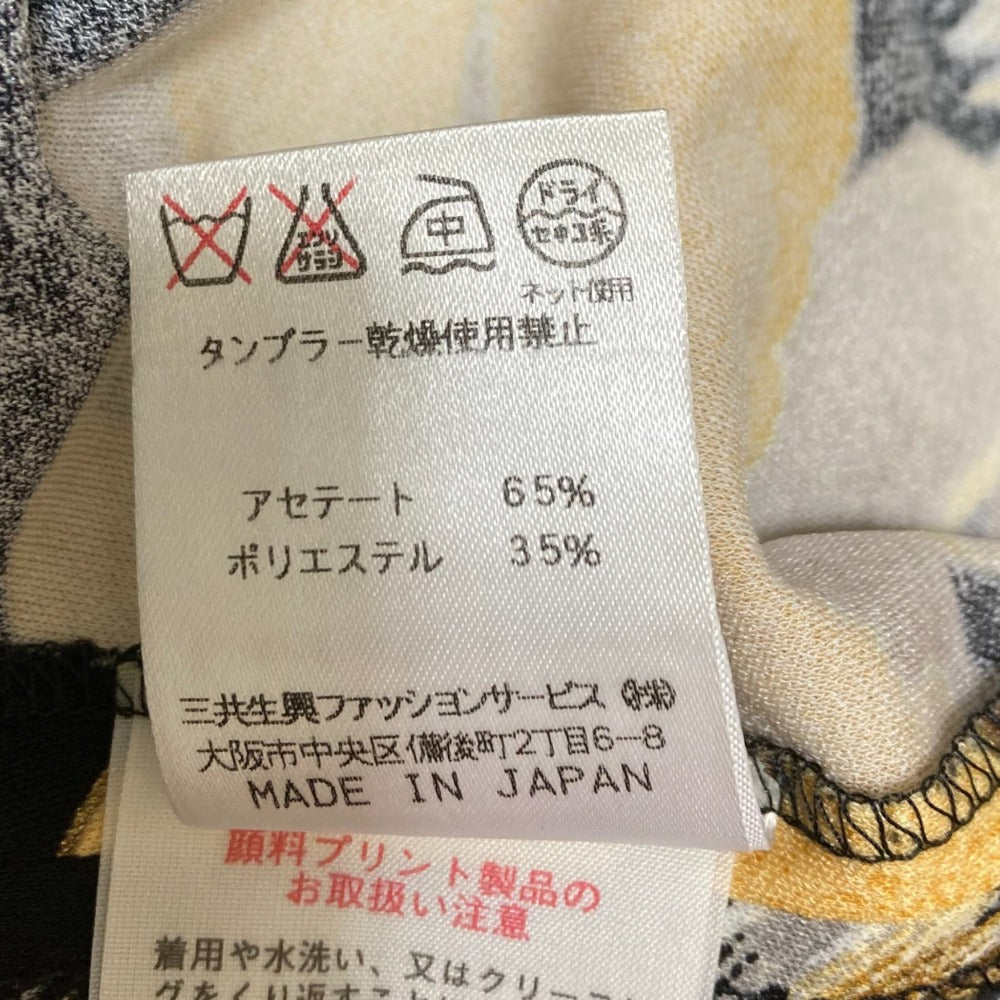 レオナール ビジュープリント カンカンストレッチ ブラウス