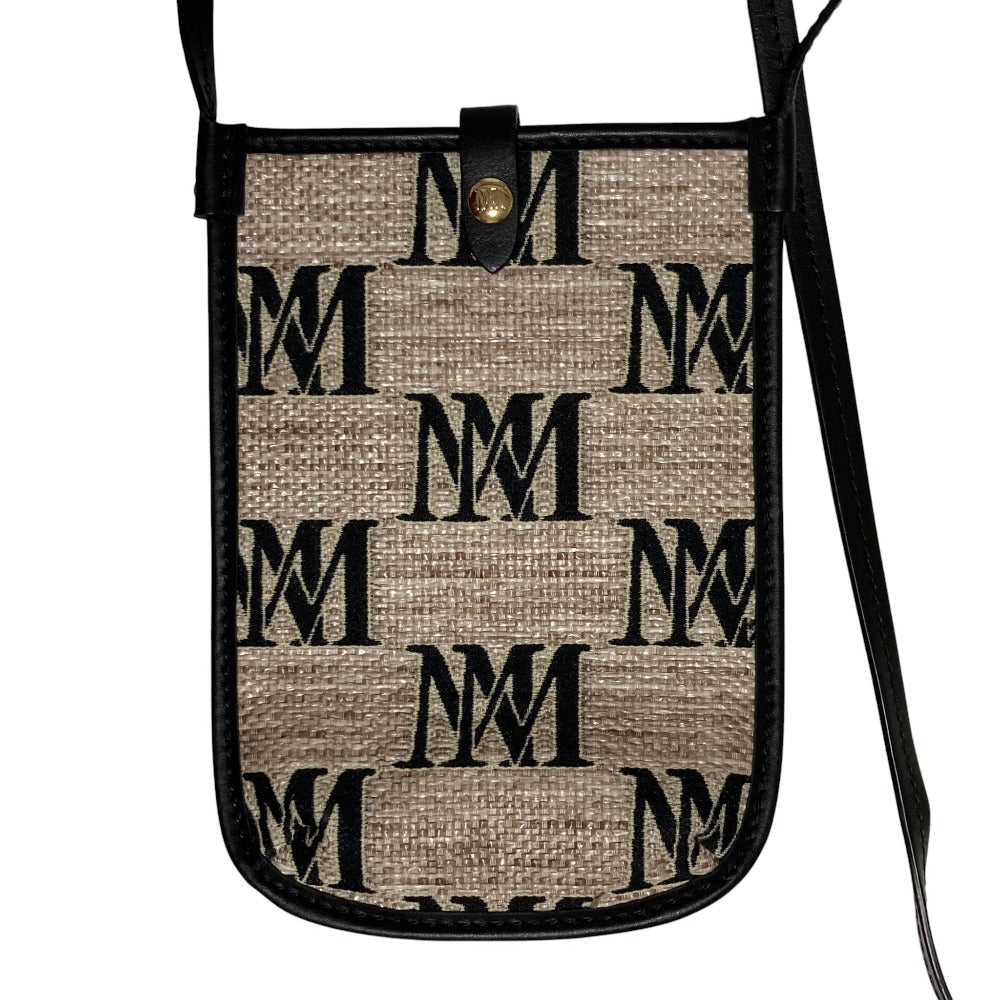 マックスマーラ フォニー ジャカード&レザー ショルダーバッグ