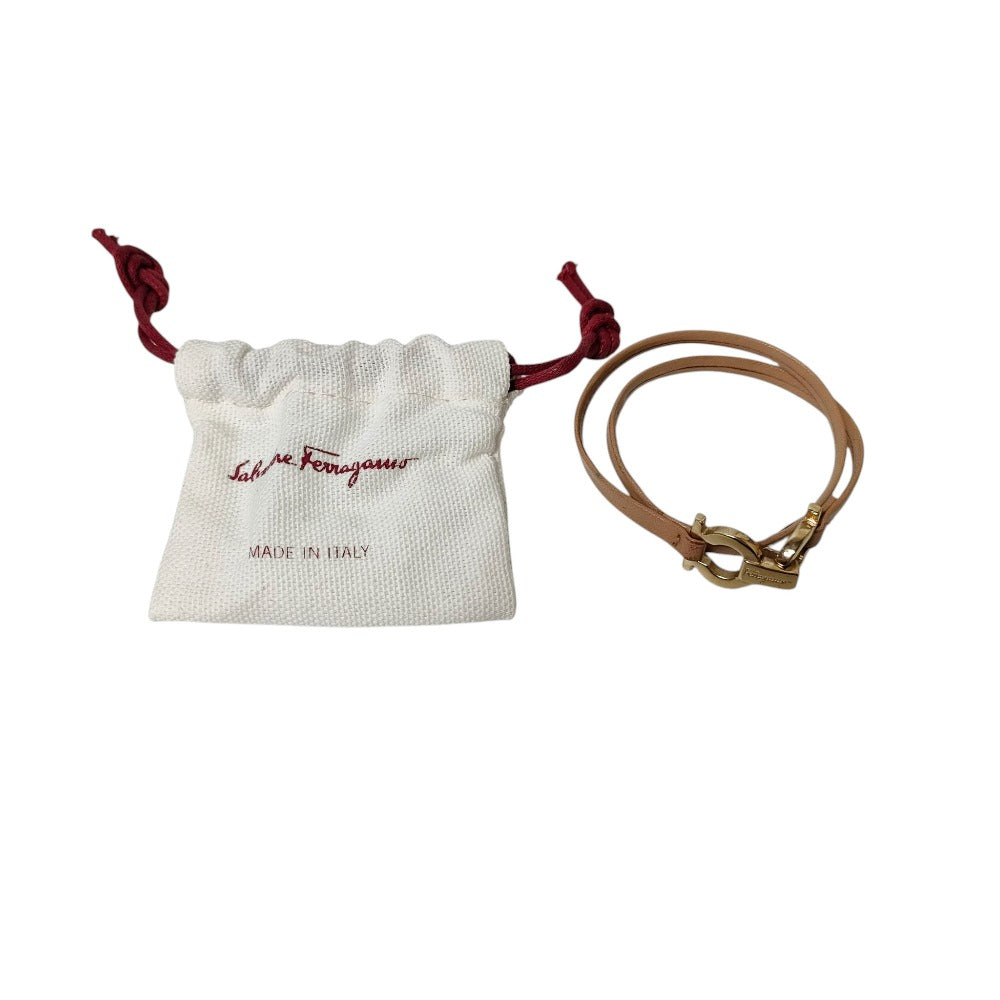 サルヴァトーレ フェラガモ レザー ブレスレット