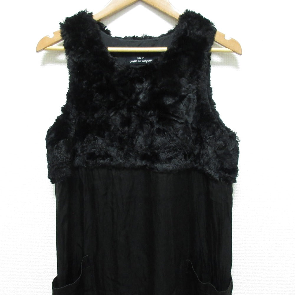 tricot COMME des GARCONS サテンドッキングワンピース
