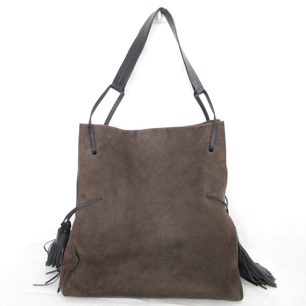 オールセインツ FREEDOM BUCKET スエードショルダーバッグ