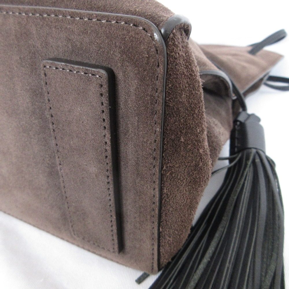 オールセインツ FREEDOM BUCKET スエードショルダーバッグ