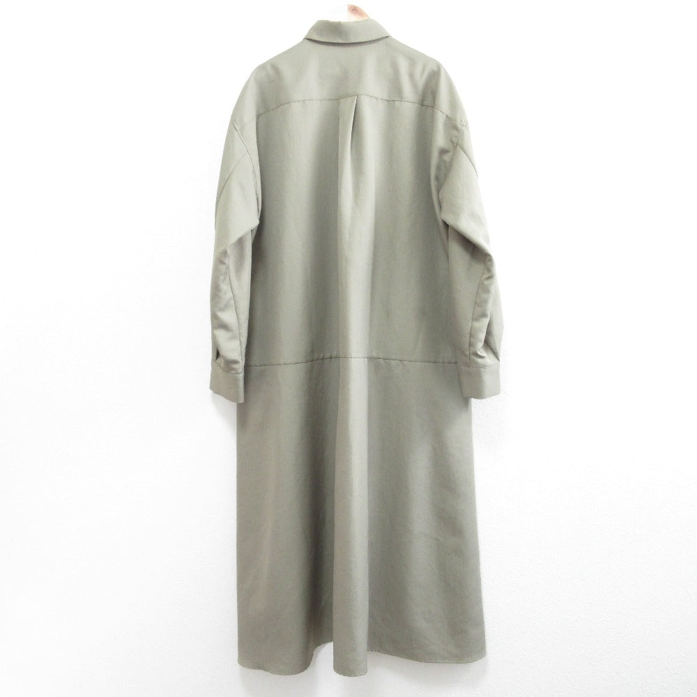 ラムシェ 長袖ロングシャツワンピース