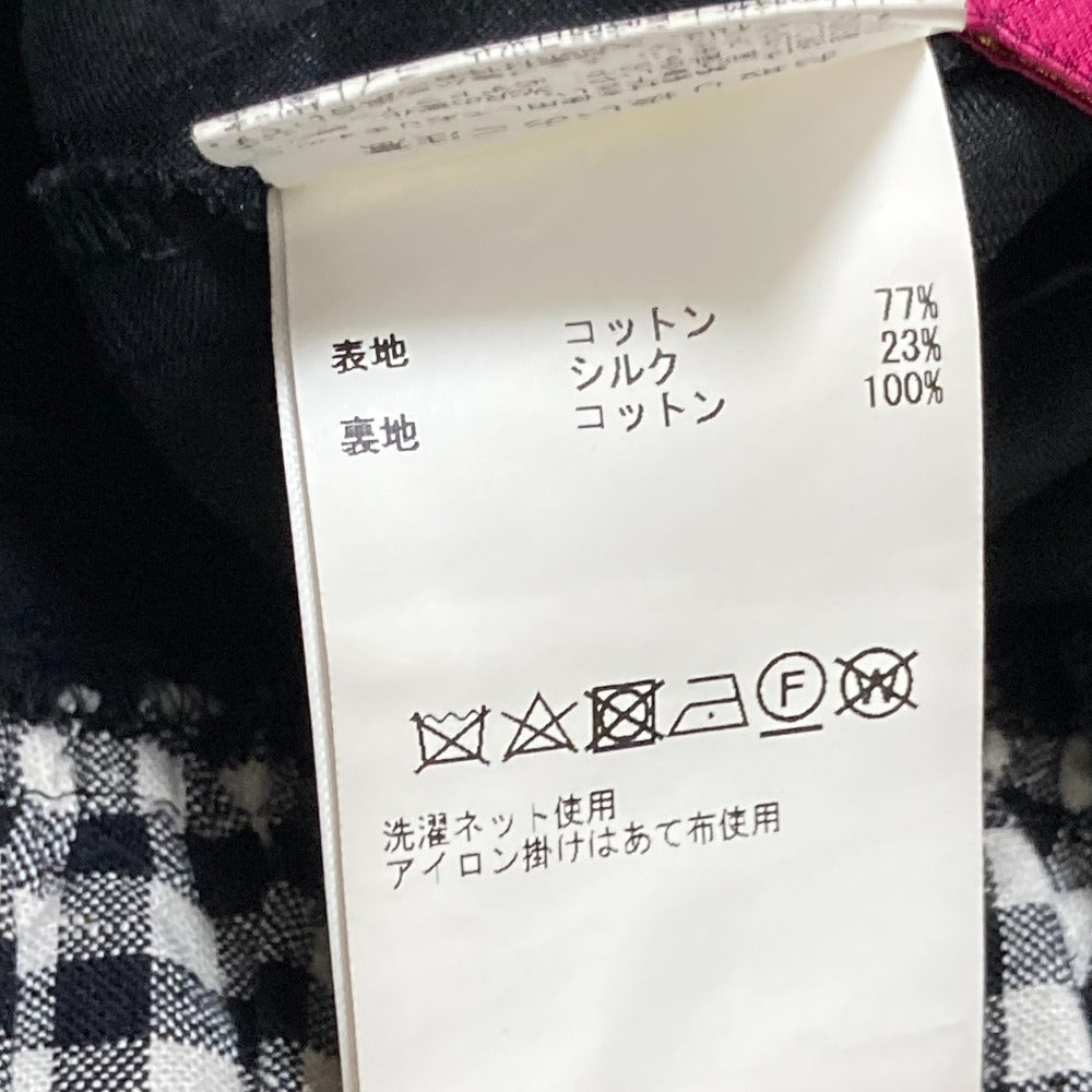 THIRD MAGAZINE mikomori コットンシルクギンガムロングスカート
