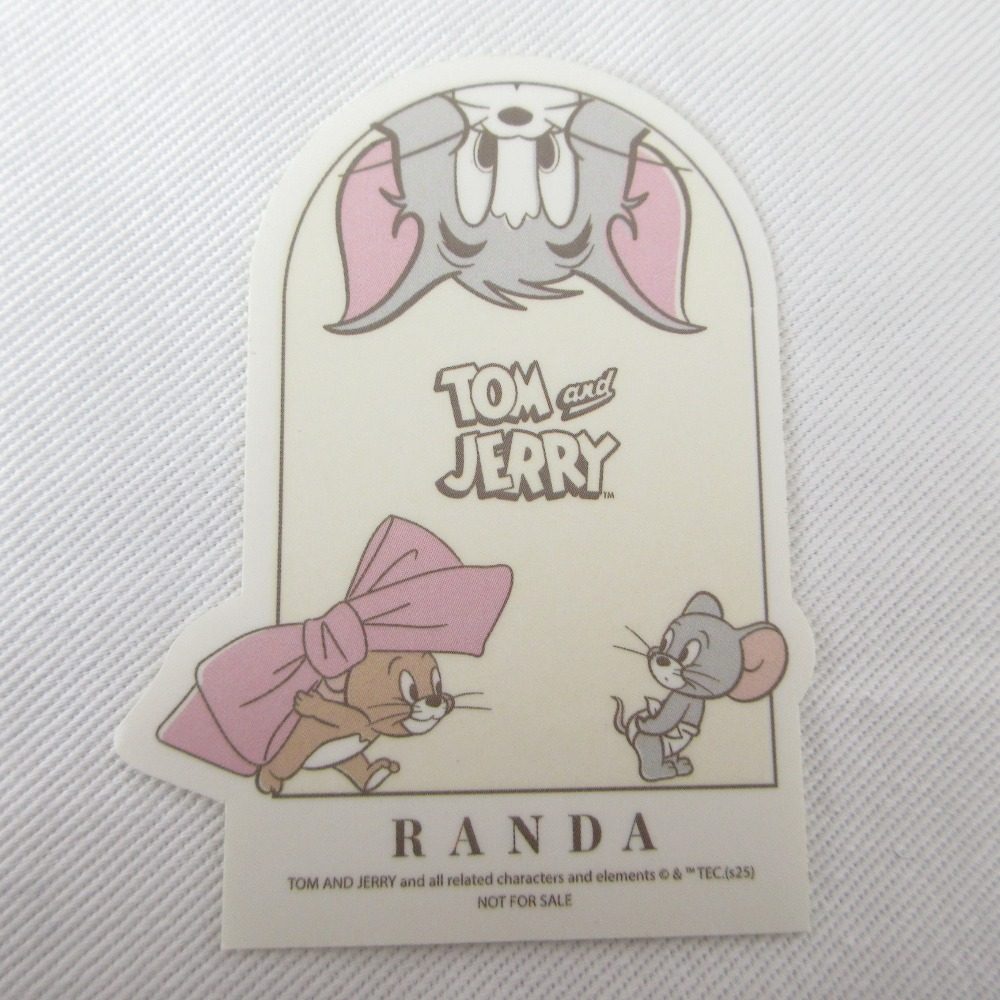ランダ TOM and JERRY コラボ 2WAYメリージェーンリボンフラットシューズ