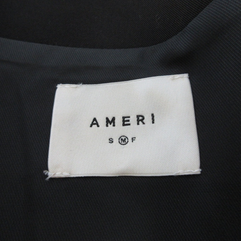 AMERI ウェーブカラーショートジレベスト