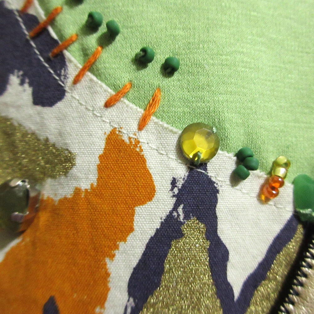 オレボレブラ 刺繍ビジュー長袖カットソー