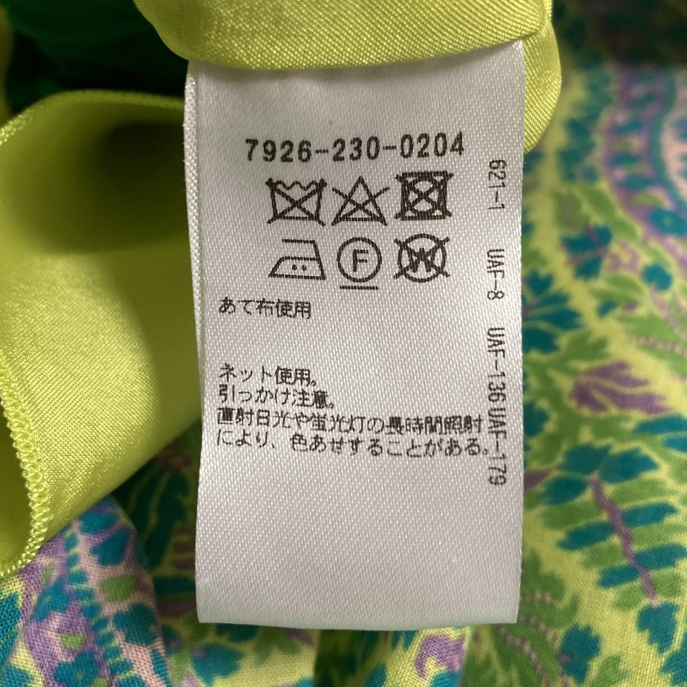 BLAMINK ペイズリー フレンチスリーブワンピース