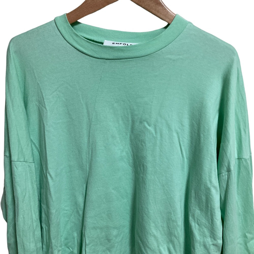 エンフォルド ASYMMETRY DRAPE LONG-SLEEVES T-SHIRT カットソー