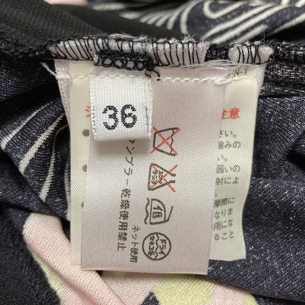 レオナールパリ フラワープリント シルクワンピース