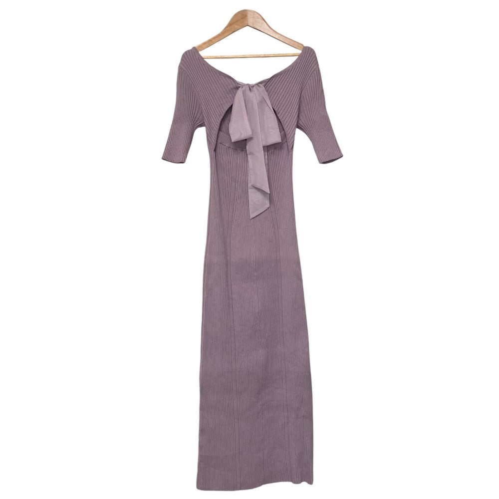 FRAY I.D バックサテンリボンニットワンピース