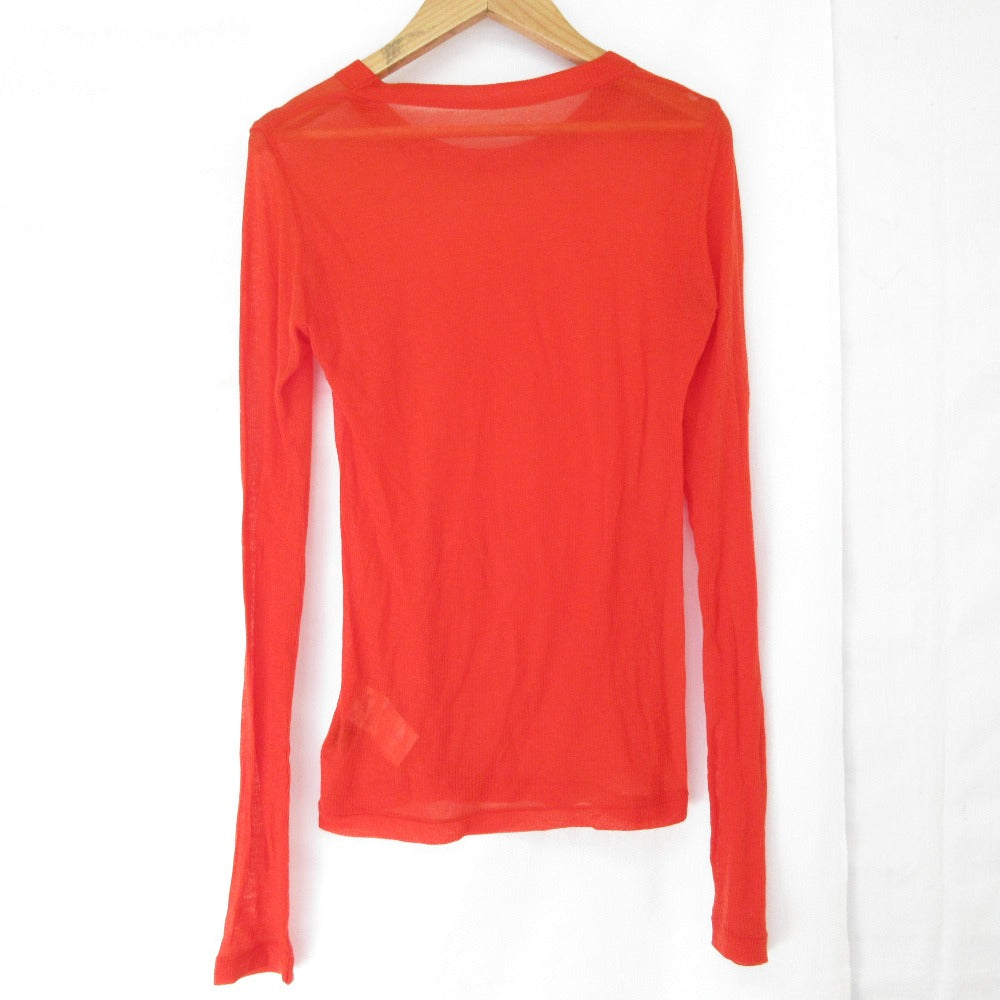 BATONER MELTY RIB U NECK LONG SLEEVE T-SHIRT コットン カットソー