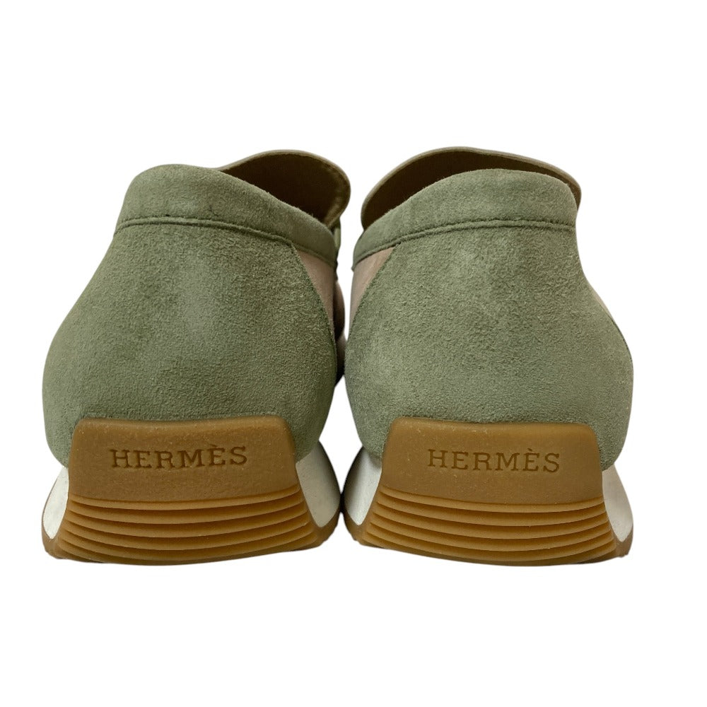 エルメス Ground loafer スエードローファー