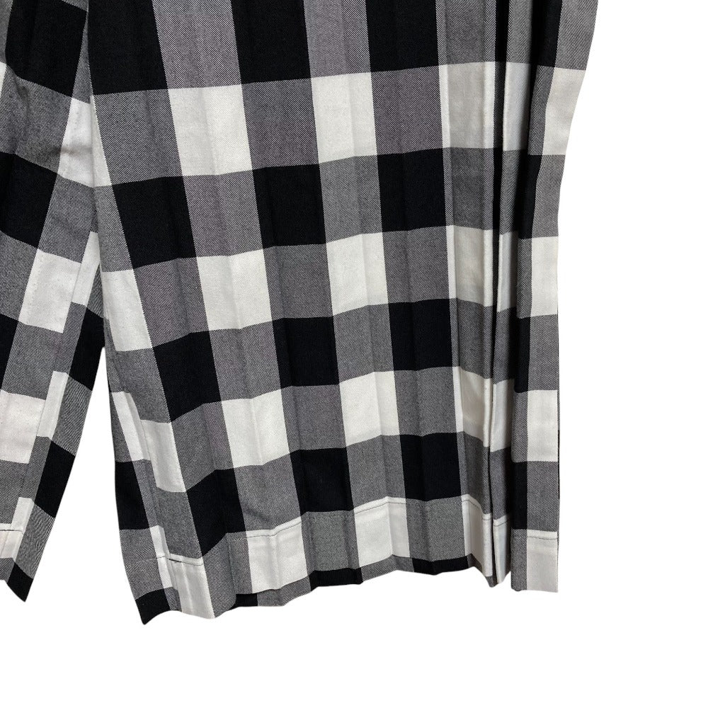 me ISSEY MIYAKE ギンガムチェック プリーツパンツ