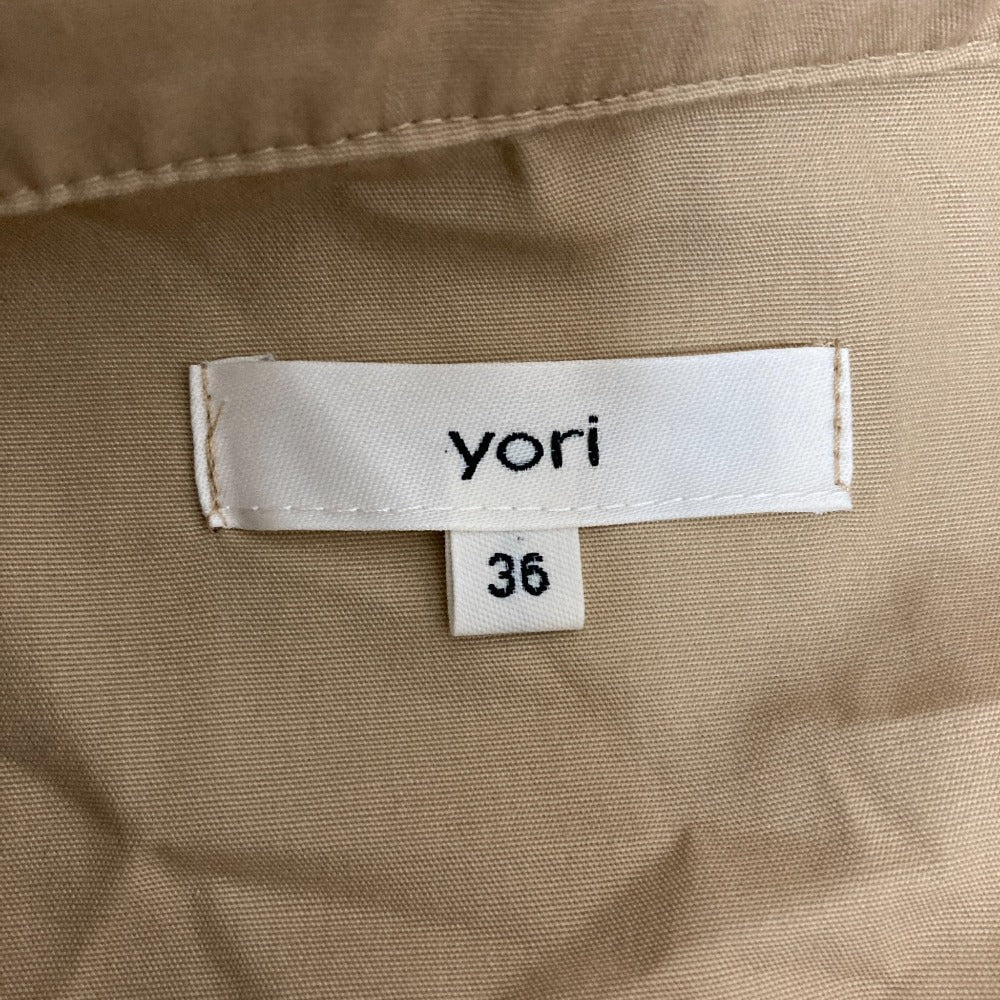 yori 比翼デザインフレアシャツワンピース