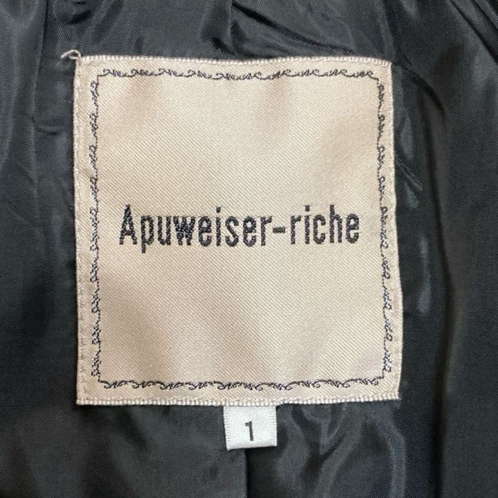 Apuweiser-riche 千鳥格子ツイードダブルジャケット