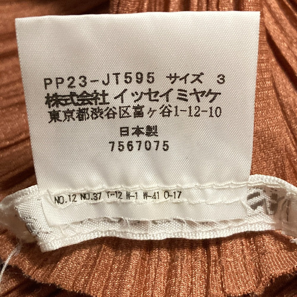 プリーツ プリーズ バウンス ポリエステル ノースリーブカットソー