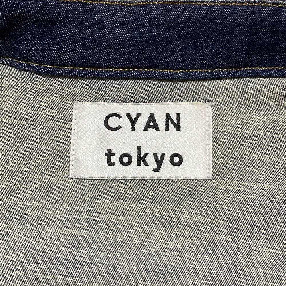 CYAN tokyo スタンドカラーデニムショートジャケット