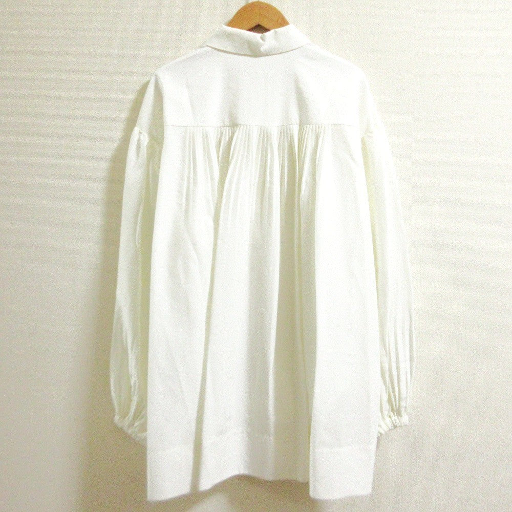 DES PRES コットンシルクポプリン タックチュニックシャツ