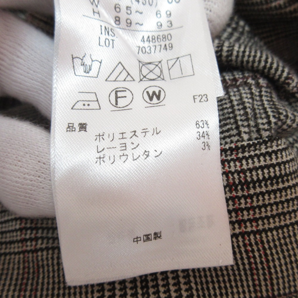 自由区グレンチェックストレッチパンツ