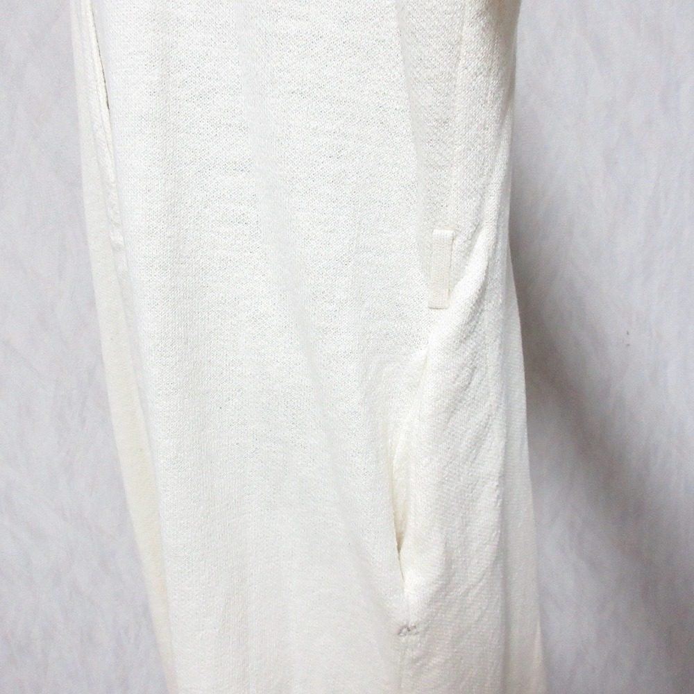 45R コットンリネン ロングニットコート