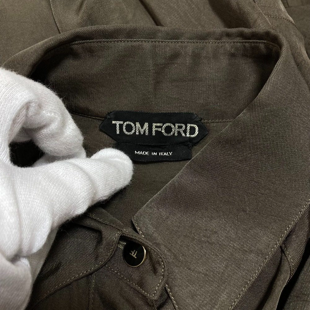 トムフォード ベルト付きシャツワンピース
