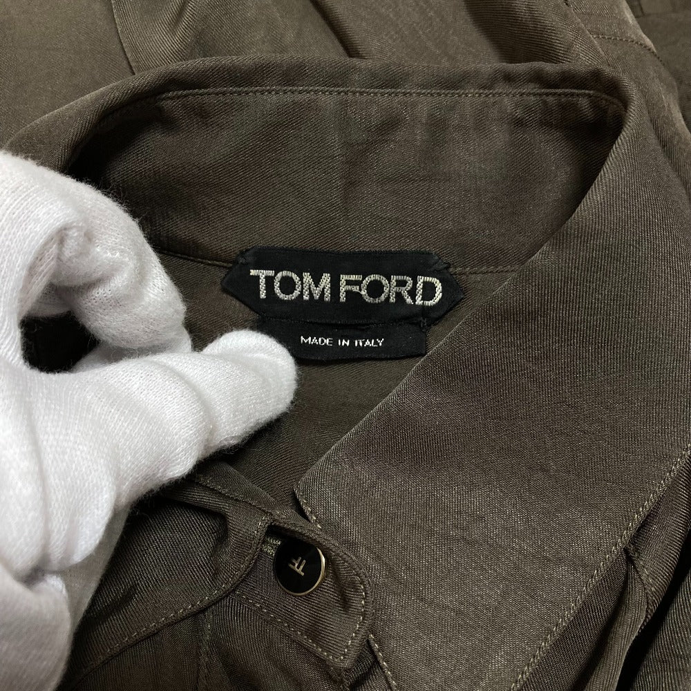 トムフォード ベルト付きシャツワンピース