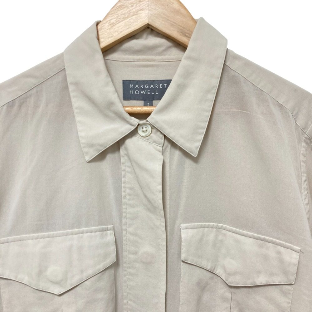 マーガレットハウエル COTTON VOILE シャツ